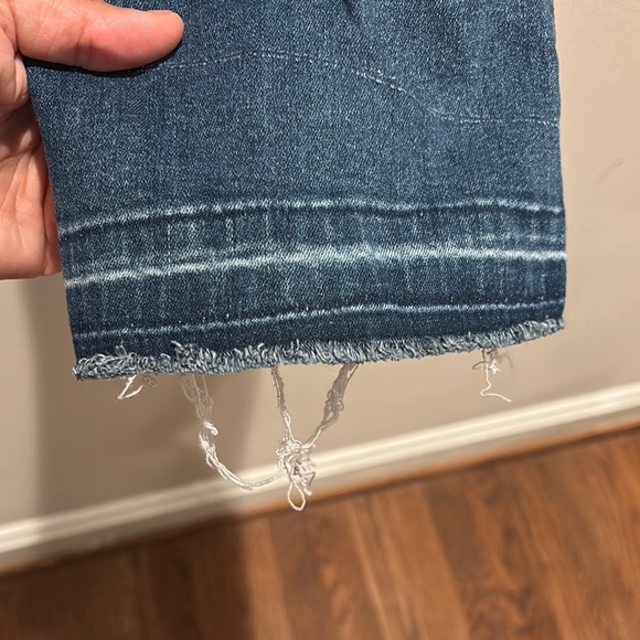 Rafaella Blue Ankle Cropped Jeans with Floral Embroidery size 10 - Picture 5 of 6